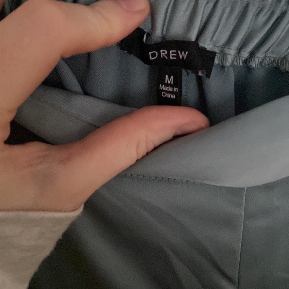 Satin blue trousers - Picture 3 of 3